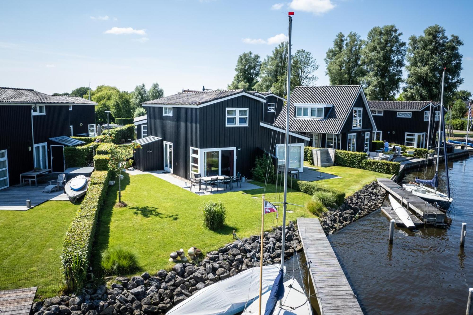 Waterpark Oan 'E Poel Bij Sneekermeer Terherne Exteriér fotografie